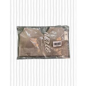 Aerie Ribbed Bra Nude NWT Size US L